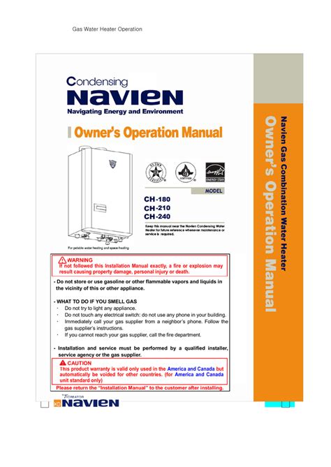 navien venting manual|navien owner's manual.